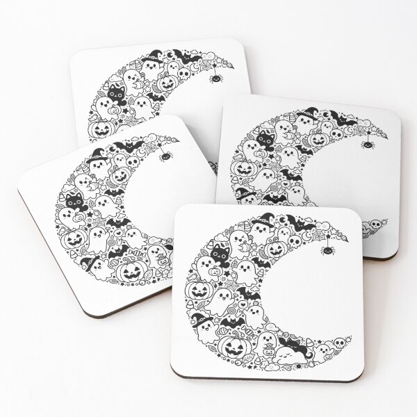 Item preview, HALLOWEEN DOODLE COLLECTION - CRESCENT MOON designed and sold by WheelieGdArt.