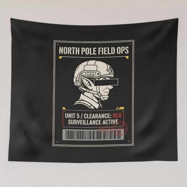Item preview, North Pole Field Ops Elf Security Badge designed and sold by SplashTastic.