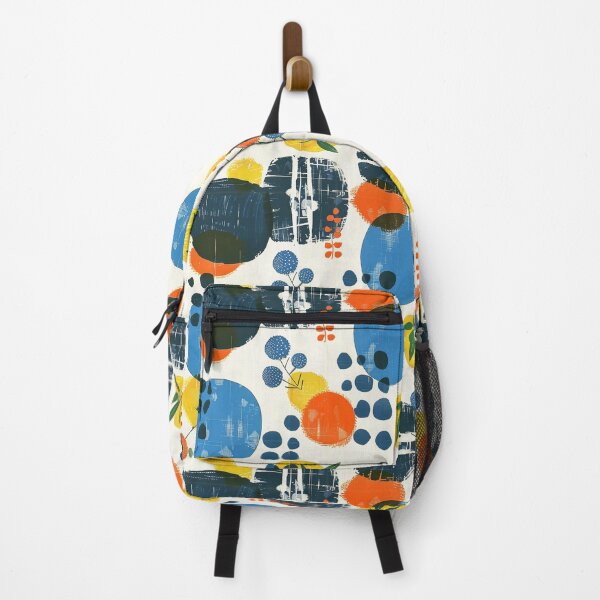 Item preview, Japandi Blue, Yellow, And Red Modern Abstract Design designed and sold by DEC02.