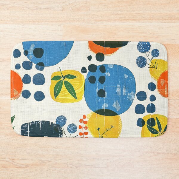 Item preview, Japandi Blue, Yellow, And Red Modern Abstract Design designed and sold by DEC02.