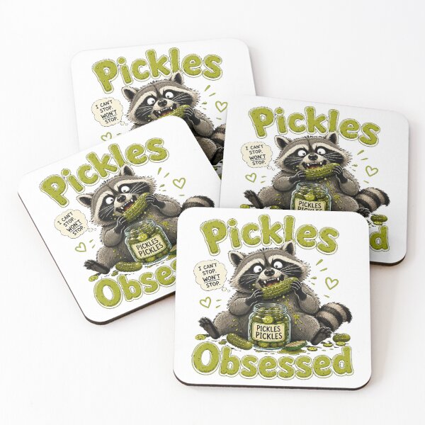 Item preview, Pickles Obsessed Raccoon Funny Food Lover designed and sold by NoeValdric.