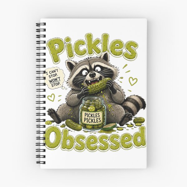 Item preview, Pickles Obsessed Raccoon Funny Food Lover designed and sold by NoeValdric.