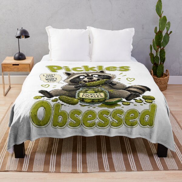 Item preview, Pickles Obsessed Raccoon Funny Food Lover designed and sold by NoeValdric.