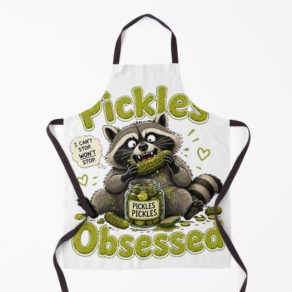 Item preview, Pickles Obsessed Raccoon Funny Food Lover designed and sold by NoeValdric.