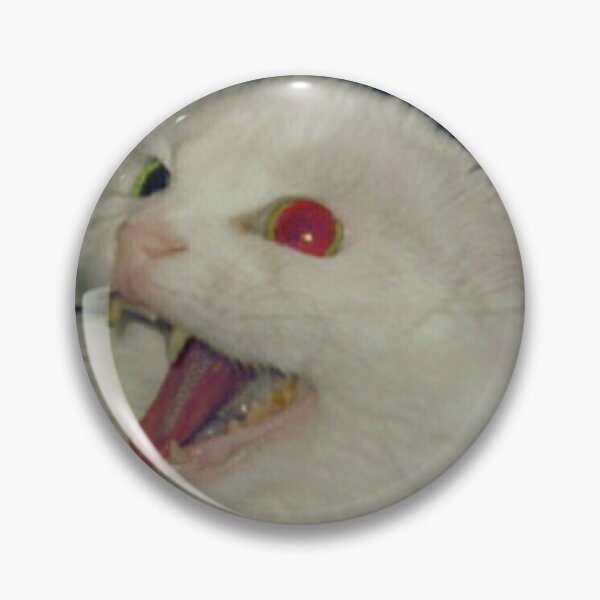 Item preview, angry cat vintage sticker emo goth red eyes designed and sold by Sweet_Stickers.