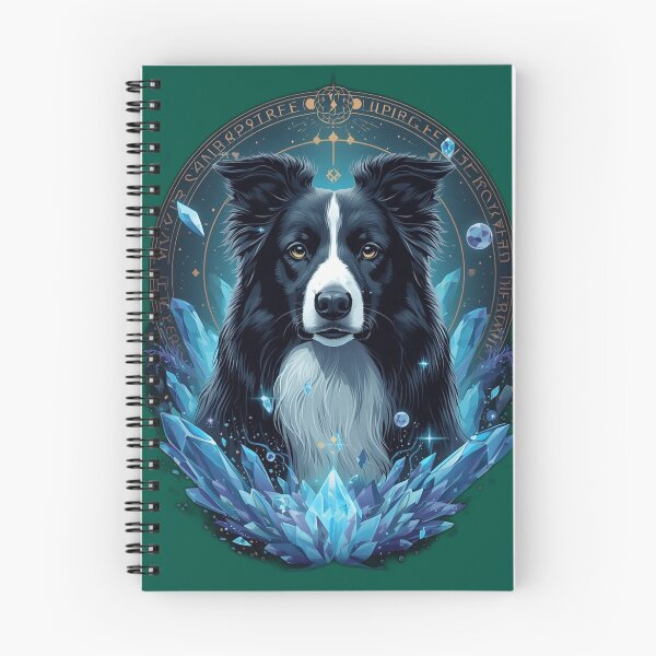 Item preview, Mystical Border Collie with Crystals | Magic Rune Dog Art designed and sold by RobertArt08.