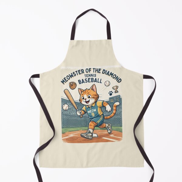 Item preview, Meowster of the Diamond Baseball Cat designed and sold by PetalsPaws.