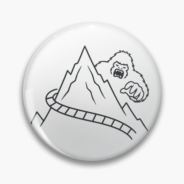 Item preview, Everest Animal Kingdom Yeti Line Art designed and sold by pixiedustpaint.