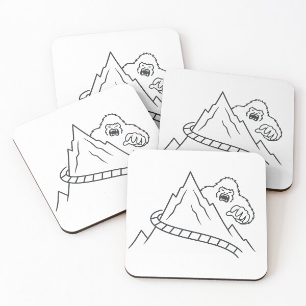Item preview, Everest Animal Kingdom Yeti Line Art designed and sold by pixiedustpaint.