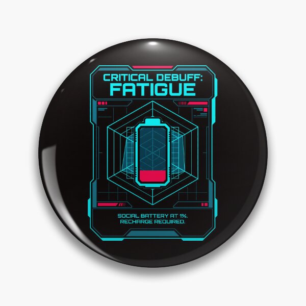 Item preview, Cyberpunk Social Battery Low 1 Percent HUD designed and sold by SplashTastic.