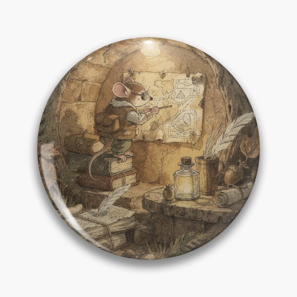 Item preview, Mouse Cartographer Folk Art designed and sold by PictorialWhimsy.