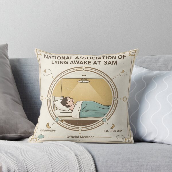 Item preview, National Association of Lying Awake at 3AM designed and sold by PictorialWhimsy.