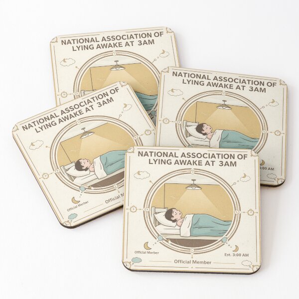 Item preview, National Association of Lying Awake at 3AM designed and sold by PictorialWhimsy.