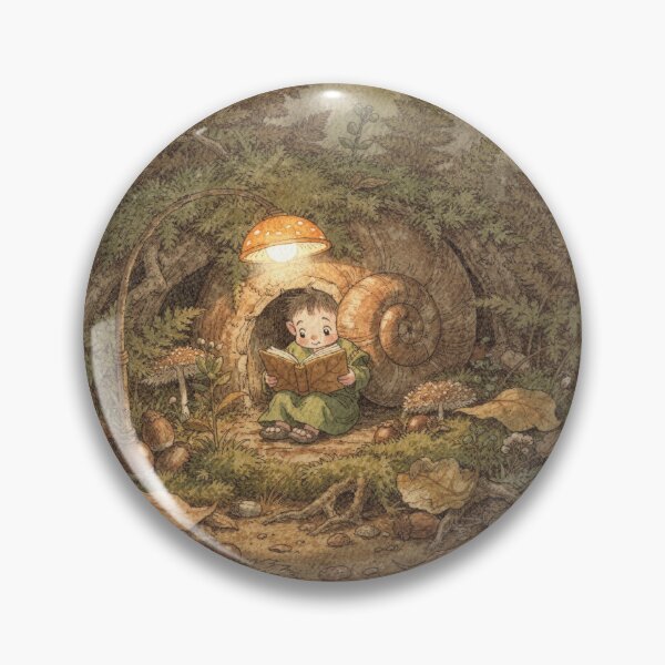 Item preview, Snail Hermit Sprite Folk Art designed and sold by PictorialWhimsy.
