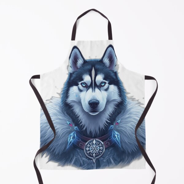 Item preview, Siberian Husky Ice Portrait | Winter Wolf Fantasy Art designed and sold by RobertArt08.