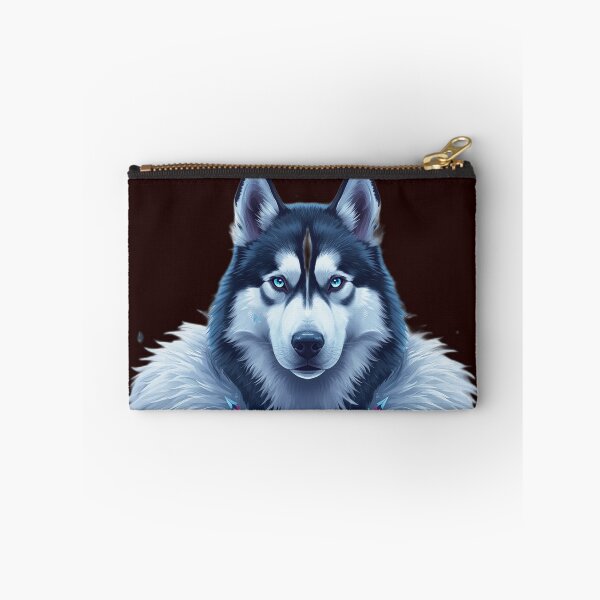 Item preview, Siberian Husky Ice Portrait | Winter Wolf Fantasy Art designed and sold by RobertArt08.