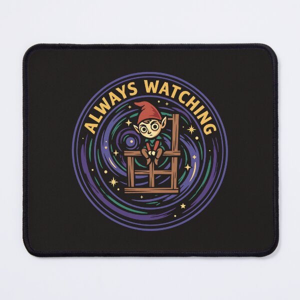 Item preview, Elf Always Watching Holiday Surveillance Badge designed and sold by SplashTastic.