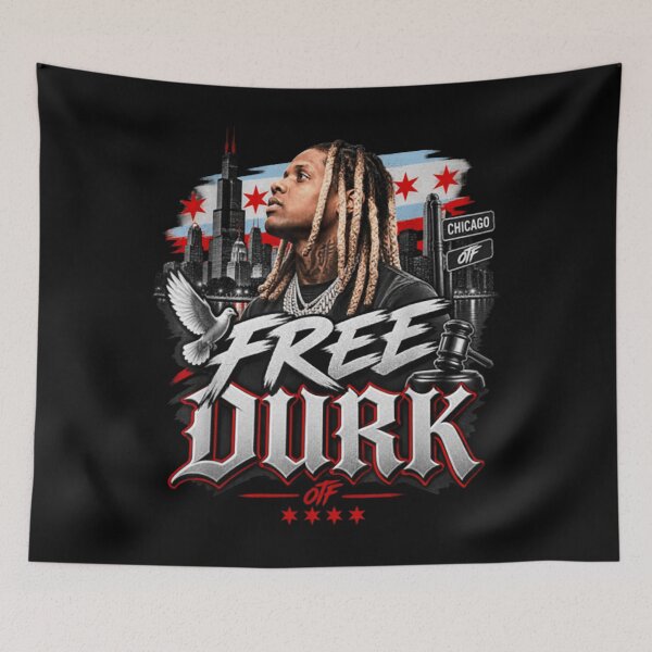 Item preview, Free Durk Chicago Rapper Hip Hop OTF Fan designed and sold by HevaFaraon.