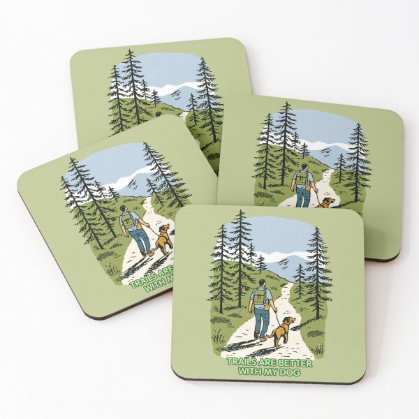 Item preview, Trails Are Better With My Dog – Hiking Dog Outdoor Adventure designed and sold by casualnature.