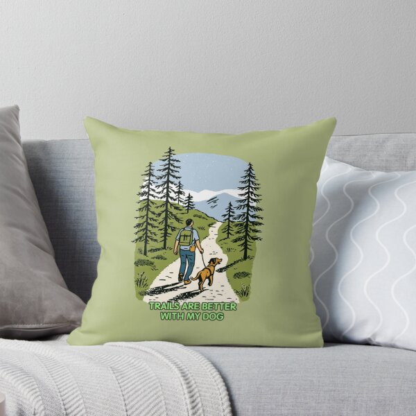 Item preview, Trails Are Better With My Dog – Hiking Dog Outdoor Adventure designed and sold by casualnature.