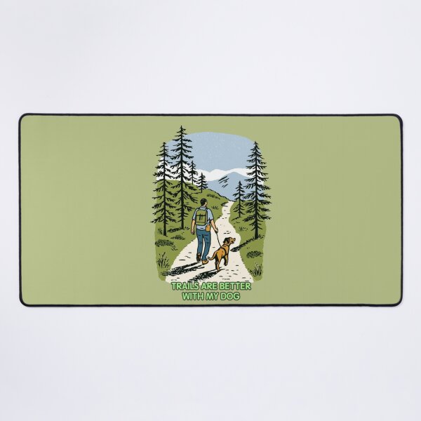 Item preview, Trails Are Better With My Dog – Hiking Dog Outdoor Adventure designed and sold by casualnature.
