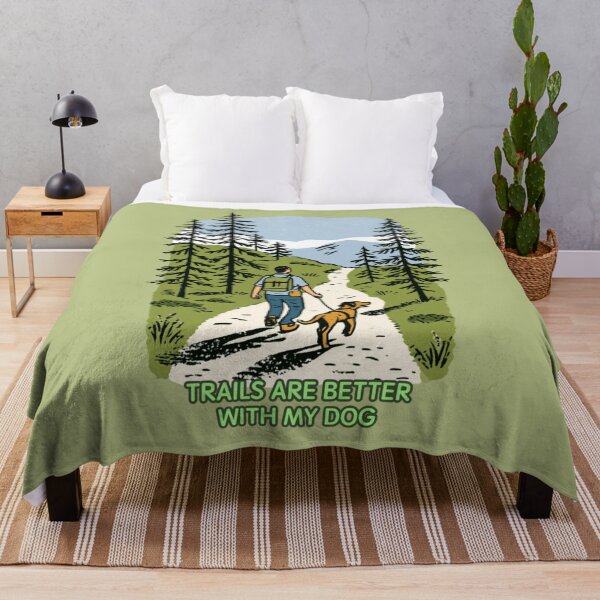 Item preview, Trails Are Better With My Dog – Hiking Dog Outdoor Adventure designed and sold by casualnature.