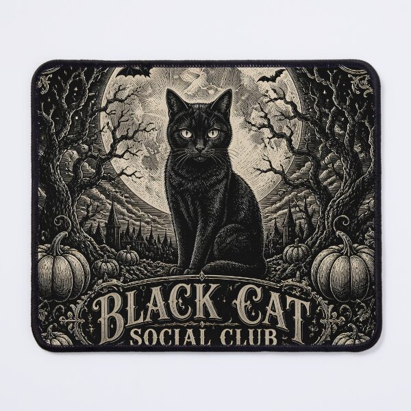 Item preview, Black Cat Social Club Gothic Halloween designed and sold by LiviuGligoros.