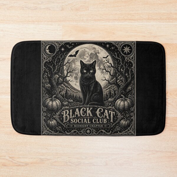 Item preview, Black Cat Social Club Gothic Halloween designed and sold by LiviuGligoros.
