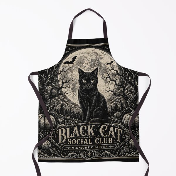 Item preview, Black Cat Social Club Gothic Halloween designed and sold by LiviuGligoros.