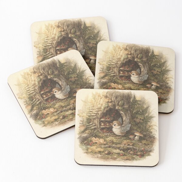 Item preview, Wren Sprite Pantry Folk Art designed and sold by PictorialWhimsy.