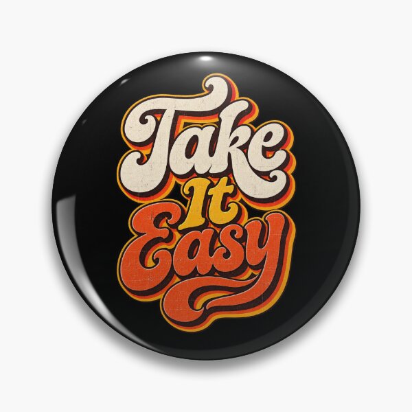 Item preview, Take It Easy – Retro 70s Groovy Typography designed and sold by Kevin Shearer.