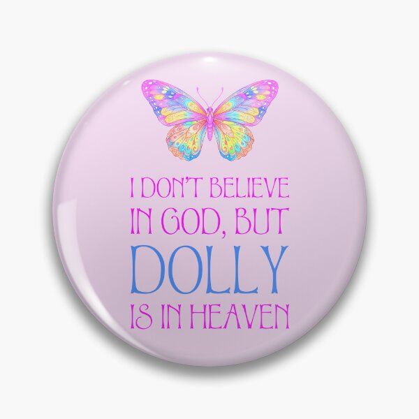 Item preview, Colorful Butterfly Dolly Is In Heaven Quote Typography designed and sold by Terry Bain.