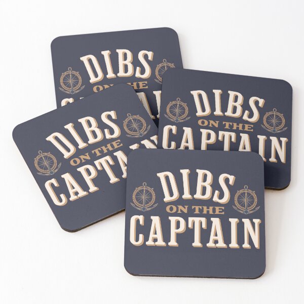Item preview, Dibs On The Captain - Funny Captain Wife designed and sold by Good-Mood-Goods.
