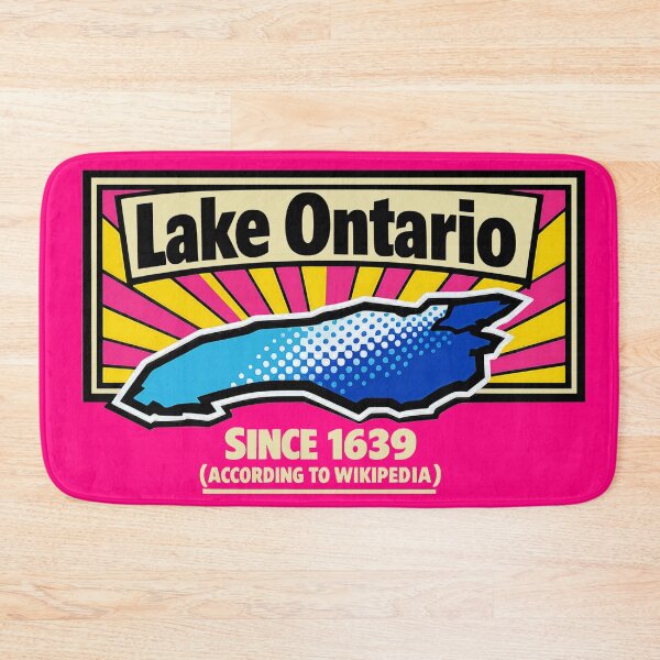 Item preview, Lake Ontario Since 1639 Funny Wikipedia Travel Graphic designed and sold by KungPowUnicorn.