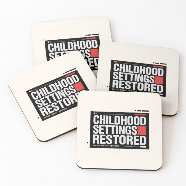 Item preview, Childhood Settings Restored System Status Graphic designed and sold by SplashTastic.