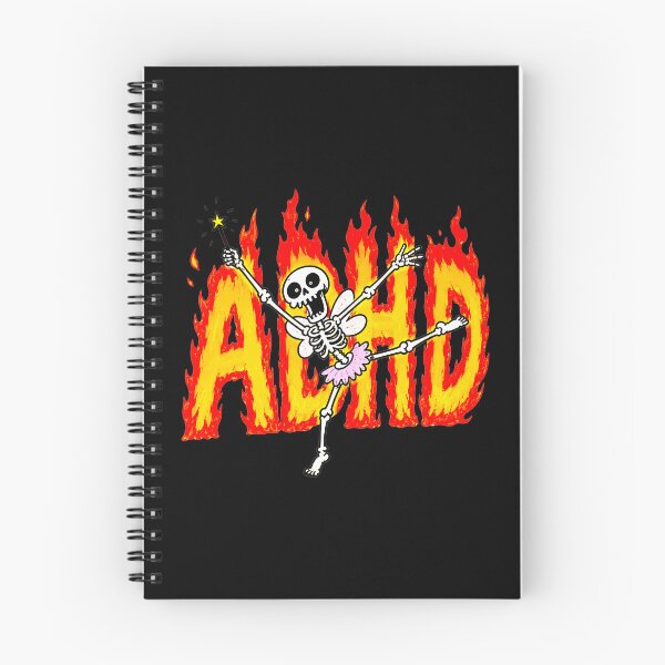 Item preview, ADHD Skeleton Fairy Dancing In Flames designed and sold by MonkiFlipp.