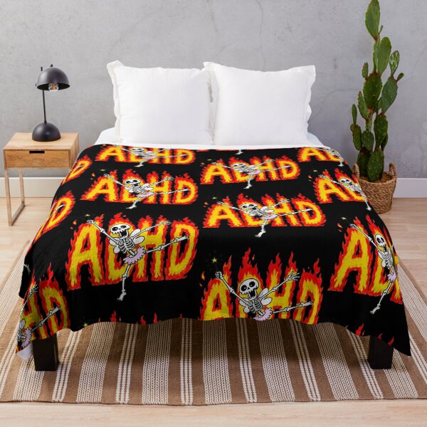 Item preview, ADHD Skeleton Fairy Dancing In Flames designed and sold by MonkiFlipp.