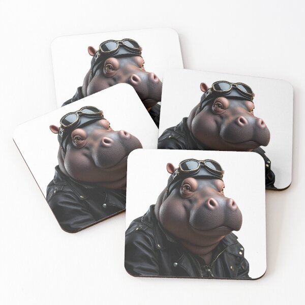 Item preview, Rebel Hippo - Vintage Aviator designed and sold by ZykeArt.