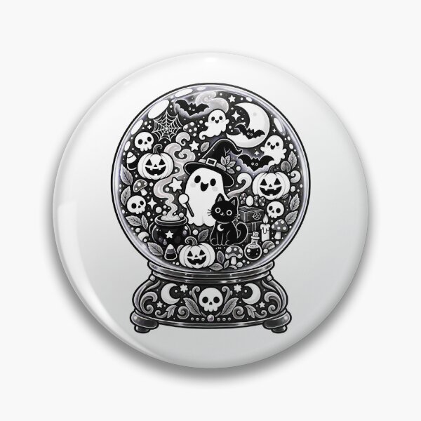 Item preview, HALLOWEEN DOODLE COLLECTION - CRYSTAL BALL designed and sold by WheelieGdArt.