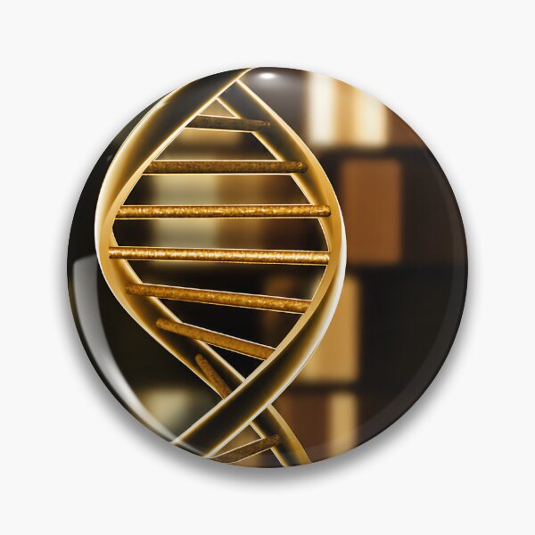 Item preview, Golden DNA Helix | Luxury Genetics & Molecular Biology Science Art designed and sold by Extravanganzza.