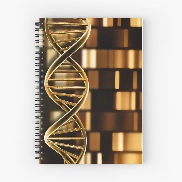 Item preview, Golden DNA Helix | Luxury Genetics & Molecular Biology Science Art designed and sold by Extravanganzza.
