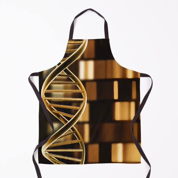 Item preview, Golden DNA Helix | Luxury Genetics & Molecular Biology Science Art designed and sold by Extravanganzza.