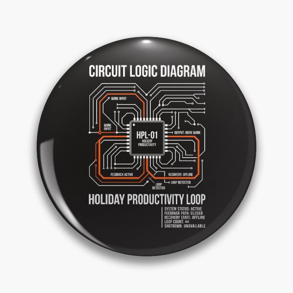 Item preview, Holiday Productivity Loop Circuit Diagram designed and sold by SplashTastic.