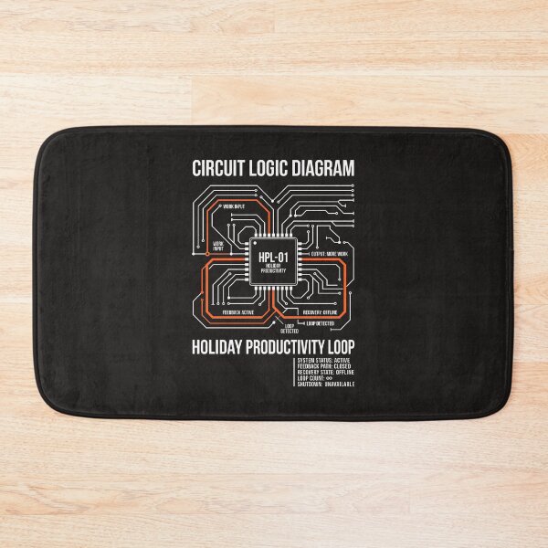 Item preview, Holiday Productivity Loop Circuit Diagram designed and sold by SplashTastic.
