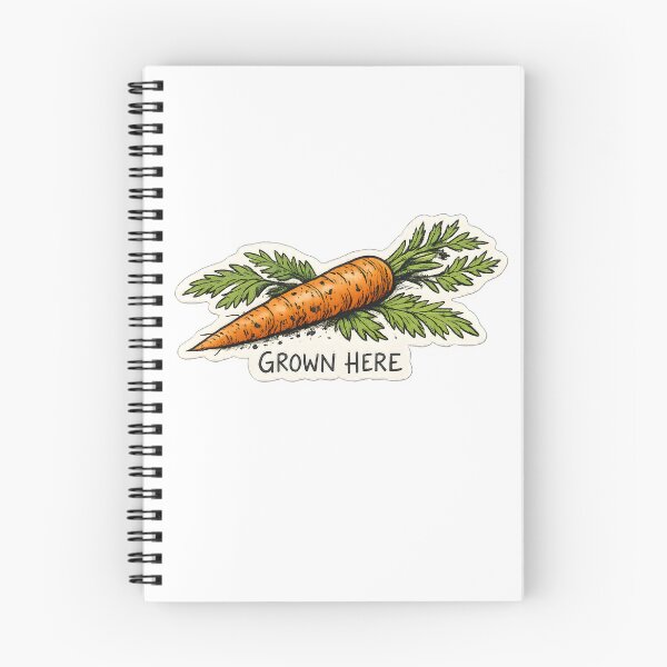 Item preview, Grown Here Hand Drawn Vegetable Gardening Design designed and sold by Naviora.