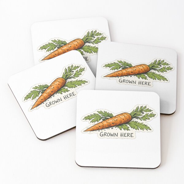 Item preview, Grown Here Hand Drawn Vegetable Gardening Design designed and sold by Naviora.