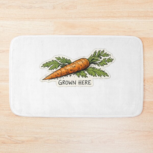 Item preview, Grown Here Hand Drawn Vegetable Gardening Design designed and sold by Naviora.