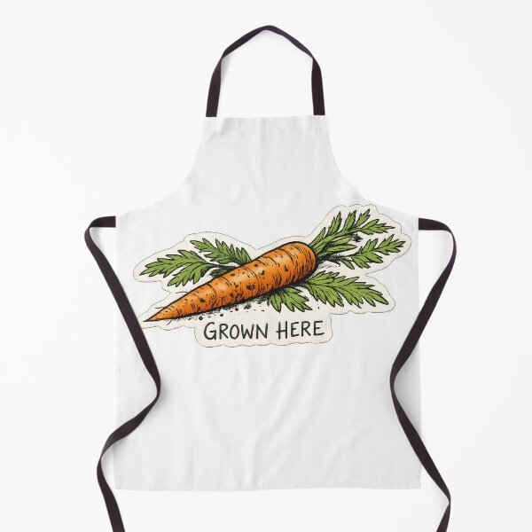 Item preview, Grown Here Hand Drawn Vegetable Gardening Design designed and sold by Naviora.