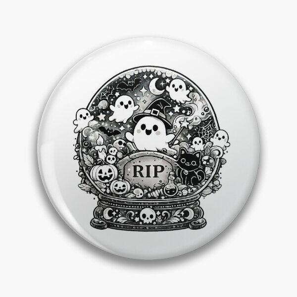 Item preview, HALLOWEEN DOODLE COLLECTION - CRYSTAL BALL v2 designed and sold by WheelieGdArt.