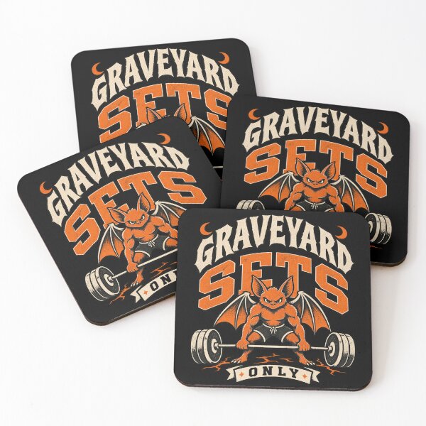 Item preview, Graveyard Sets Only, Retro Halloween Gym Shirt designed and sold by PhylonBoxx.